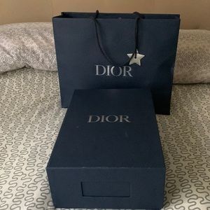 Dior empty box with shopping bag